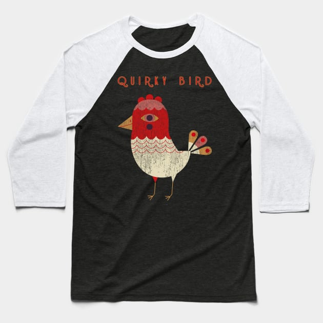 Quirky Bird Honey Rustic Farmhouse Gift T-Shirt Baseball T-Shirt by grendelfly73